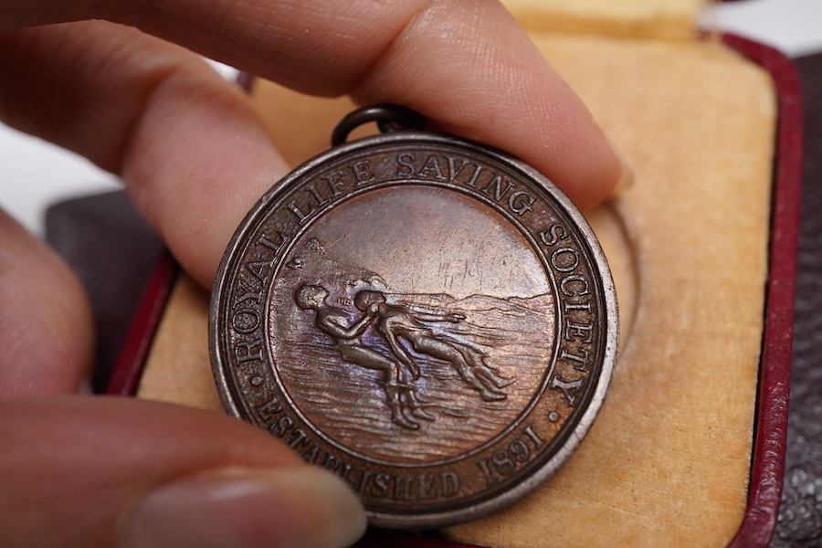 A group of silver etc. medals